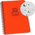 Rite in the Rain Side-Spiral Notebook Journal, 12x18cm Orange
