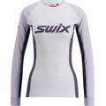 Swix RaceX Classic Long Sleeve Womens Bright White / Dusty Purple