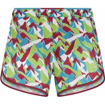 La Sportiva Timing Short Womens, Red Plum/Lime Green, XS
