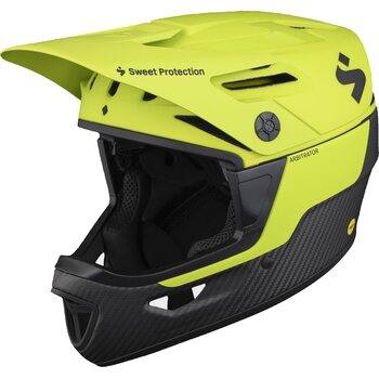 Sweet Protection Arbitrator MIPS Helmet, Matte Fluo / Natural Carbon, M/L (56-59 cm)