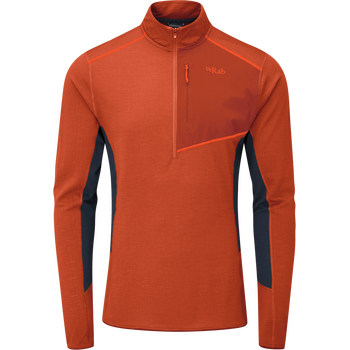 RAB Syncrino Light Fleece Pull-On Mens, Red Clay, S