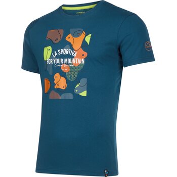 La Sportiva Volumes T-Shirt Mens, Storm Blue, XL