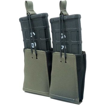 GBRS Group Double Rifle Magazine Pouch - Bungee Retention, Ranger Green, 5.56