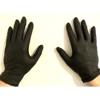 Faretec Nitrile Examination gloves black