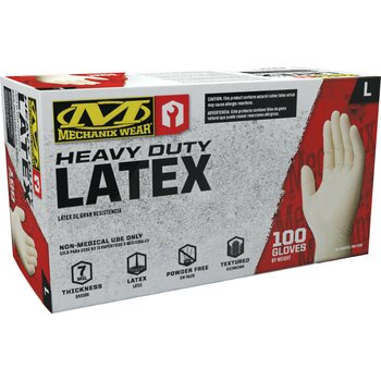 Mechanix 7 mil Heavy-Duty Latex Gloves, 100 kpl